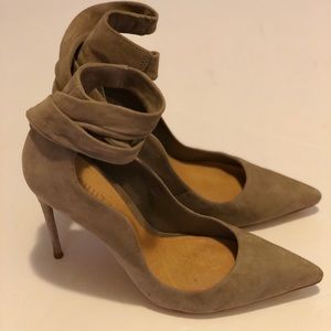 Schutz Women’s Suede Heels Leather Sole Size 7.5B